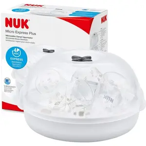 Микроволновый стерилизатор Nuk Micro Express Plus (4008600260332) — компактный стерилизатор для бутылочек и аксессуаров