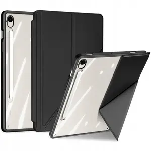 Tablet case Dux Ducis Etui Magi with stylus holder for Samsung Galaxy Tab S10 FE/S9/S9 FE — black