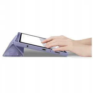 Чехол для планшета Tech-Protect Smartcase Pen Hybrid для Samsung Galaxy Tab A9+ / A11+ 11.0 — Violet Marble