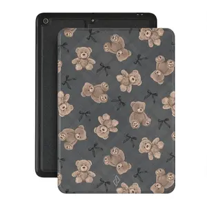 Tablet case BURGA for Apple iPad 10.2 (25.9 cm) — Cover in Blue/White, leather and microfibre, single stand mode