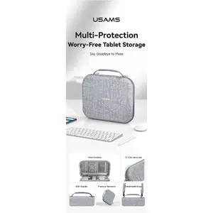 Protective case usams JX Series for 12.6" tablet, gray