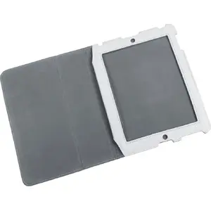 Tablet case quer LEC-KOM0450 for Apple iPad 3 — white leather protective cover