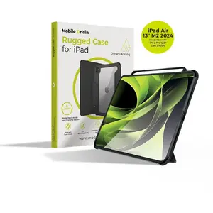 Aizsargkorpuss Mobile Origin Rugged Case priekš iPad Air 11" (M3 2025 / M2 2024) — melns