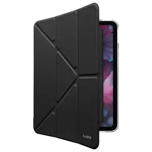 Чехол-книжка LAUT HUEX FOLIO с отсеком для стилуса и подставкой для Apple iPad Air 11 дюймов (2024) и 10.9 дюймов черный прозрачный
