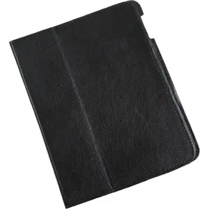 Tablet case quer model LEC-KOM0451 — dedicated leather folio for Apple iPad 3, black