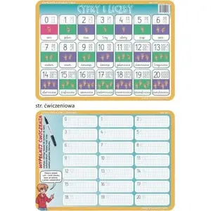 Обучающая подкладка Visual System Podkładka edu. 05 — цифры и числа, модель 409898