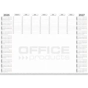 Desk Pad OFFICE PRODUCTS Planner 2026/2027 A2 594×420 mm 52 sheets, white