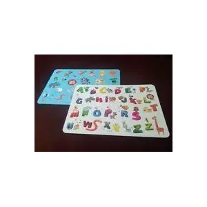 Desk mat Liwona 'Literki' – Liwona model 161476, decorative desk protector with alphabet print