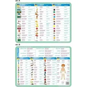 Educational illustrated dictionary mat Visual System Podkładka edu. 066 – Polish‑Ukrainian illustrated vocabulary mat