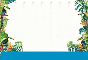 Desk pad Tetis Podkład na biurko notes B3 – tropical print, B3 size