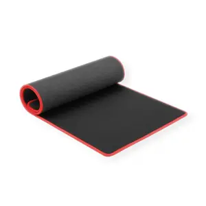 Gaming mouse pad ROLINE 18.01.2048 — 780×300 mm, fabric surface, rubber base, anti-wrap edges (black/red)