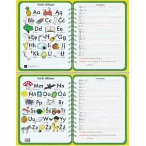 Laminated Placemat ART MAP — Polish Alphabet (alphabet learning mat)