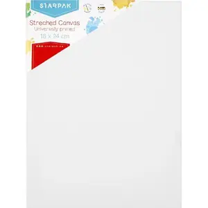 Холст на подрамнике STARPAK PODOBRAZIE 18×24 см грунтованный для живописи упаковка 20/40