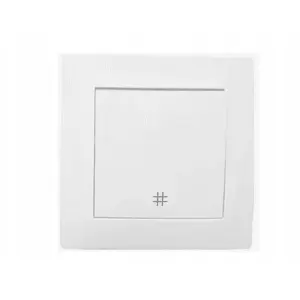Wall-mounted cross switch VCX LC 01A White — single-gang, mechanical wiring