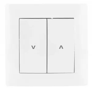 Wall-mounted VCX LC 12 single blind switch (two-key) white