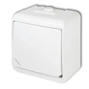 Pushbutton switch Karlik WHE-3, IP54, 250 V AC, 10 A