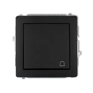 Кнопочный переключатель Karlik 12DWP-4 — черный, IP20/IP44, 250 В AC, 10 A