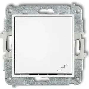 Smart switch Karlik MWP-3 white stair switch, single-pole stair lighting control