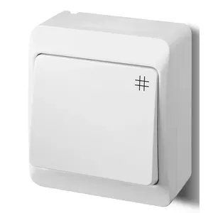 Surface-mounted cross switch ELEKTROPLAST ŁNT Hermes white model 0338-02