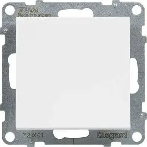 Single-pole switch Legrand SUNO 10 AX 250 V~ with automatic terminals, White