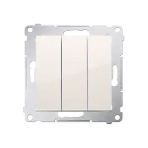Electrical switch Kontakt-Simon DW31.01/41 — 1-gang white, IP20, 250 V AC, 10 A, plastic housing