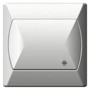 Electrical switch Ospel ŁP-4A/00 White, 250 V AC, 10 A, IP20, 82×82×36 mm