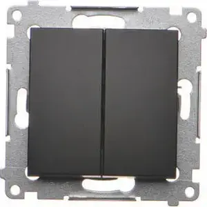 Kontakt-Simon switch Simon 54 candle switch 16AX 250V screw terminals black matte DW5A.01/49