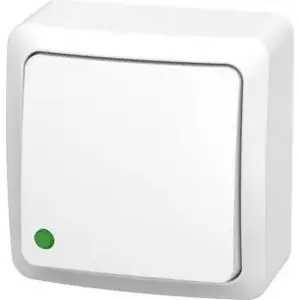 Single-pole surface switch ELEKTROPLAST BERG 10AX IP20 white
