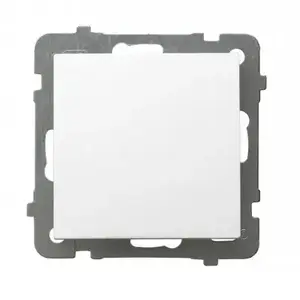 Wall switch Ospel ŁP-1G/m/00 White, single-gang, IP20, 250 V AC, 10 A, 71×71×40 mm