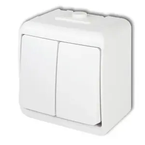 Pushbutton switch Karlik WHE-2, IP54, 250 V AC input, 10 A nominal current