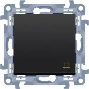Switch module Kontakt-Simon CW7.01/49 — cross switch (10AX, 250V~, screw terminals), matte black