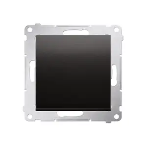Electrical switch Kontakt-Simon DW1A.01/48 — 16 A, 250 V, plastic housing, IP20/IP44, anthracite, 75×41 mm