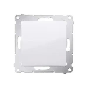 Pushbutton switch Kontakt-Simon DP1A.01/11, plastic housing, 250 V AC, 16 A, white, 75×41 mm