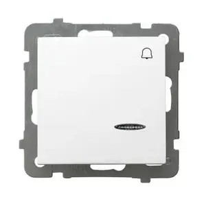 Wall switch Ospel ŁP-6GS/m/00 White — 250 V AC, 10 A, IP20, 71×71×40 mm