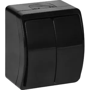 ORNO surface-mounted candle switch AQUATIC OR-OE-7101/B, IP44, black