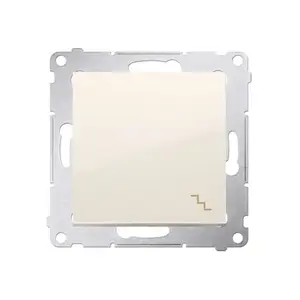 Electrical switch Kontakt-Simon DW6.01/41, white, plastic housing, IP20/IP44, 250V AC, 10A, 75×41 mm