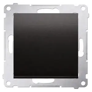 Однополюсный модульный выключатель Kontakt-Simon DW1.01/49 10AX 250В быстрые клеммы черный матовый