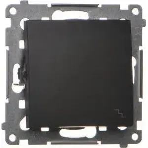 Switch module Kontakt-Simon DW6.01/49 — staircase (two-way) 10AX 250V, quick-connect, matte black