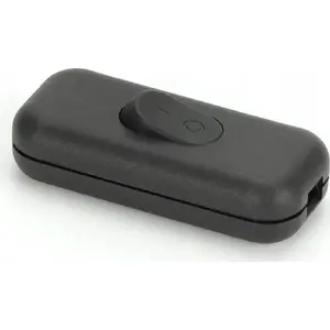 MONTIS rocker through-switch 2-way MT090-C black — 2-circuit wall switch