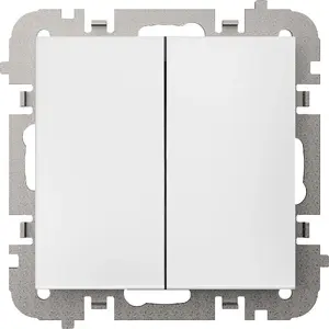 Wall-mounted candle-style switch ELEKTROPLAST Vestra 3811-10 white IP20 without frame