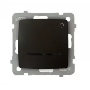 Smart switch Ospel ŁP-6SS/m/40 — brown, IP20, 250 V AC, 10 A, 71×71×42 mm