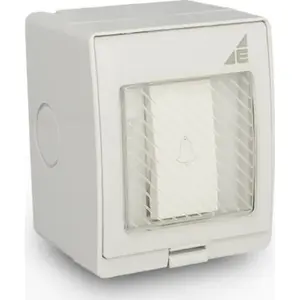 Button switch ELEKTROPLAST PND IP55 AQUA55 55.09 single surface-mounted doorbell button
