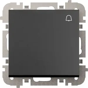 ELEKTROPLAST Vestra flush-mounted bell switch without frame IP20 black model 3814-19