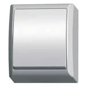 Electrical switch Ospel ŁNH-1H/00, single pole 10 A, 250 V, IP44, white, 60×48×70 mm