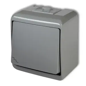 Pushbutton switch Karlik 10WHE-3, 10 A nominal, 250 V AC input, IP54