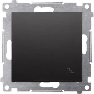 Switch module Kontakt-Simon DW6A.01/49 16AX 250V screw terminals black matte
