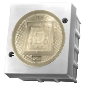 Electrical switch Ospel ŁNH-5L/00, white, IP44, 250 V AC, 6 A, 67×39×85 mm