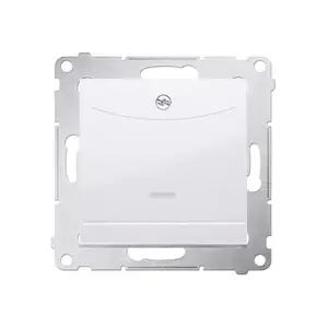 Electrical switch Kontakt-Simon DWH1.01/11, white, plastic housing, 230 V AC, 10 A, IP20, 75×41 mm
