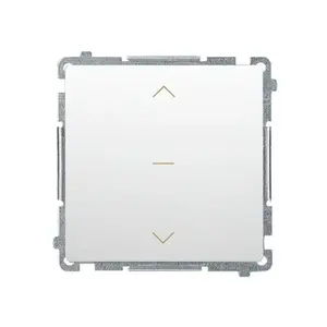 Электрический выключатель Kontakt-Simon BMZW1K.01/11, белый, 250 В AC, 10 A, IP20, 75×75×41 мм