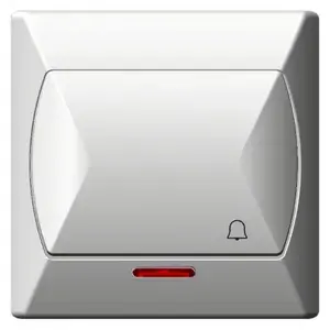 Выключатель электрический Ospel ŁP-6AS/00 — 10 A, 250 V, IP20, белый, 82×82×36 мм